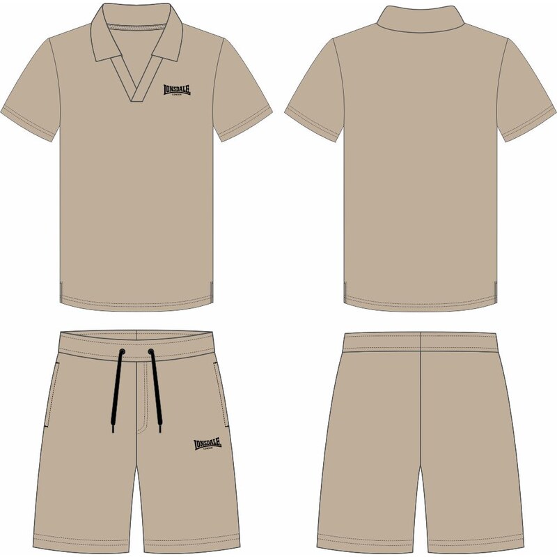 Lonsdale pánska polokošeľa a šortky 67265191