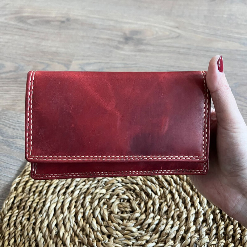 Tillberg Dámska kožená peňaženka červená BELLIS 67261059