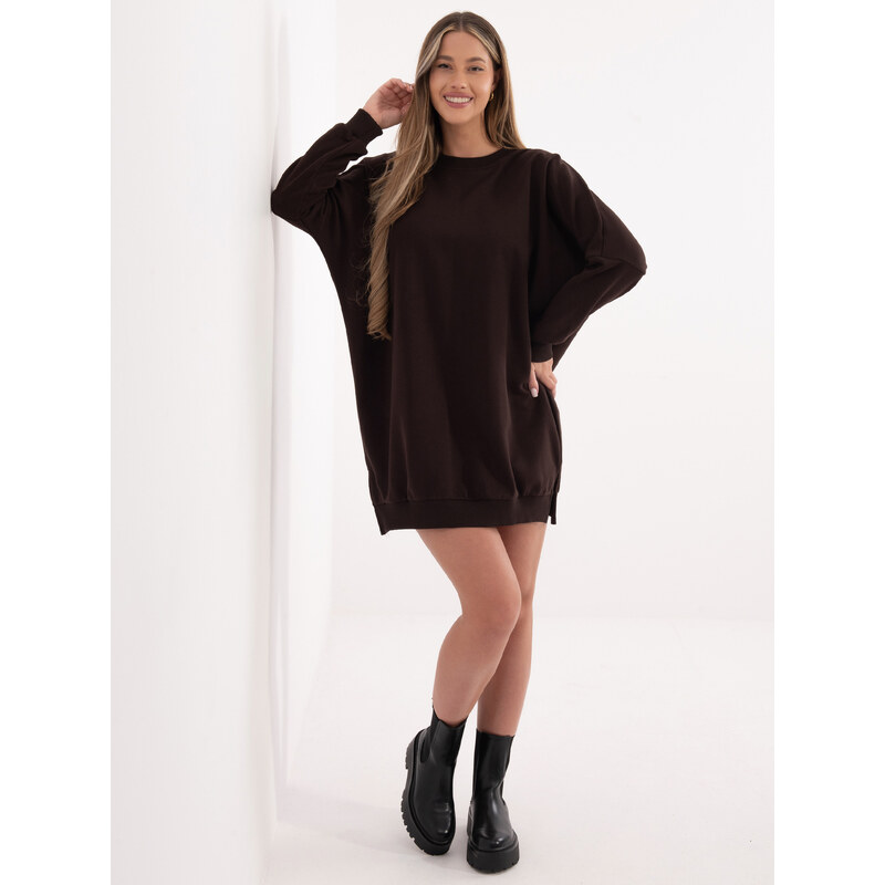 FPrice Šaty RV SK 6019.67 tmavohnedé 67262181