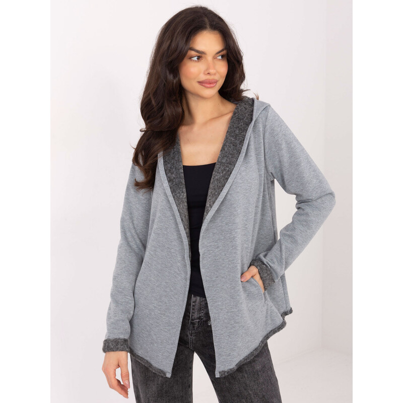 FPrice Mikina D68450M01066D3 sivá 67262817