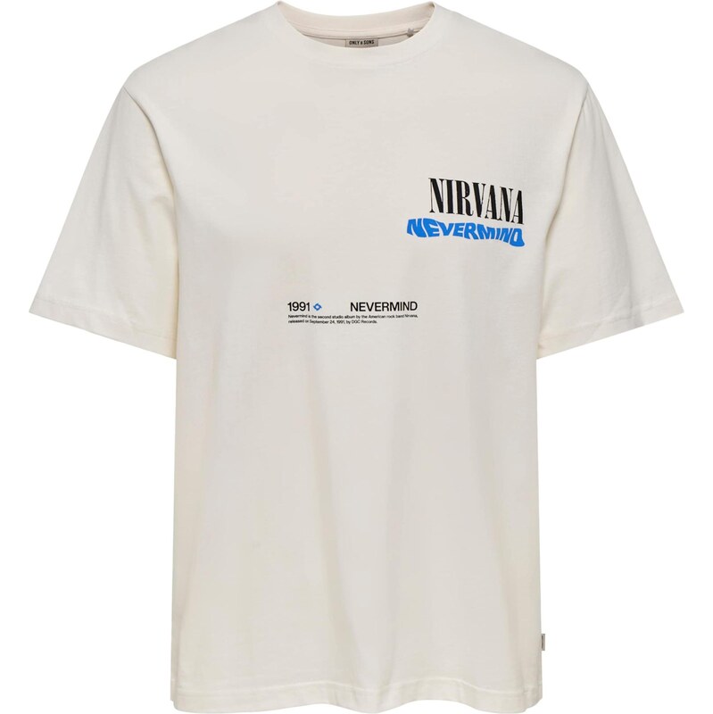 Only & Sons Tričko ONSNIRVANA modrá / čierna / biela 67266915