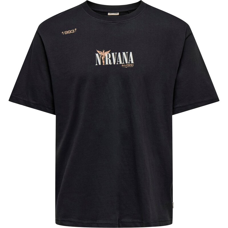 Only & Sons Tričko ONSNIRVANA kapučíno / čierna / biela 67266916