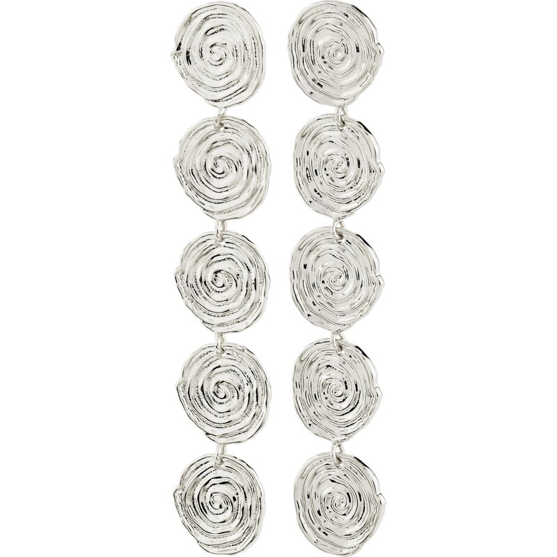 Pilgrim Náušnice Air strieborná 67266930