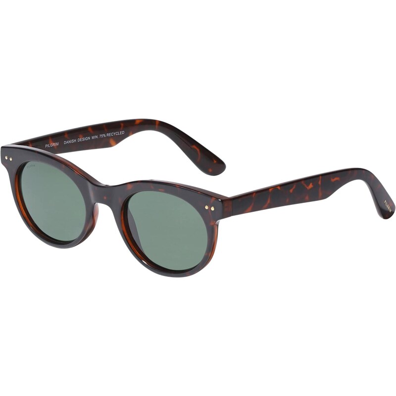 Pilgrim Slnečné okuliare Jelena čokoládová / koňaková 67266962