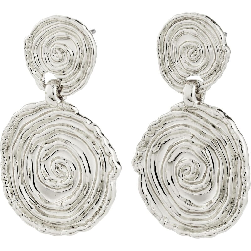 Pilgrim Náušnice Air strieborná 67266965