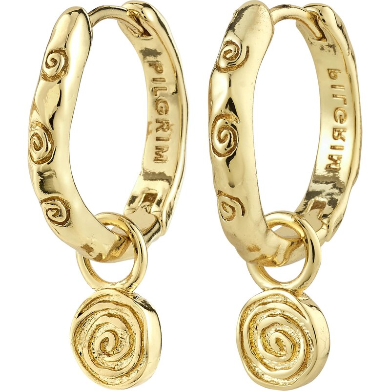 Pilgrim Náušnice Fire zlatá 67266966