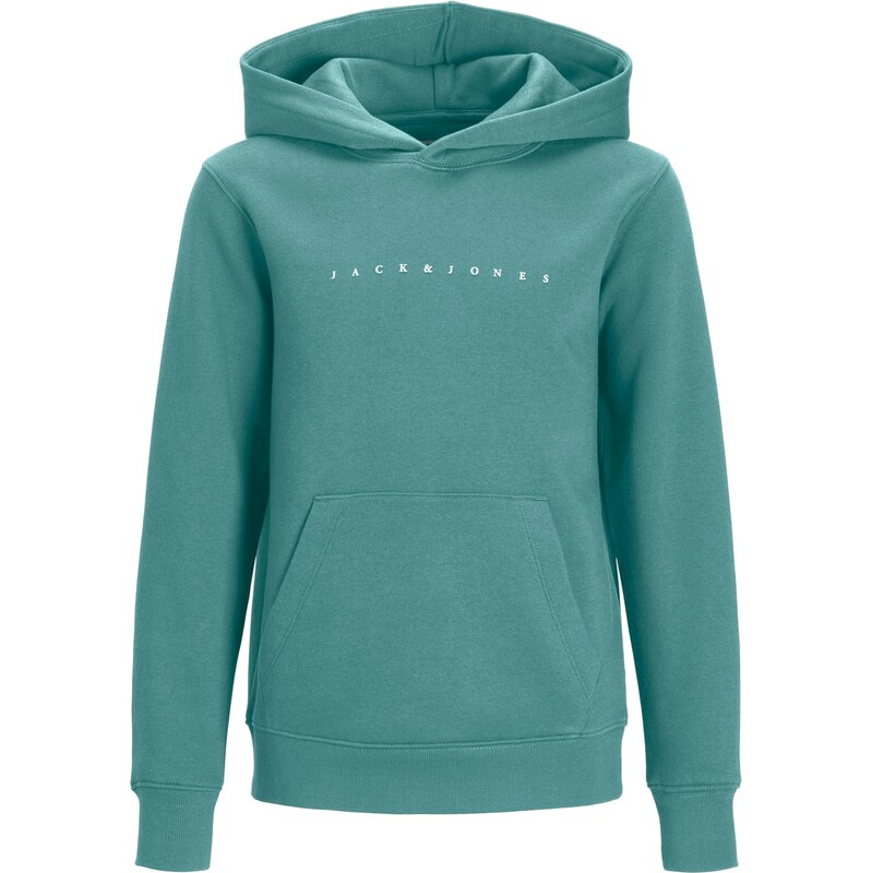 Jack & Jones Junior Mikina JJEStar smaragdová / biela 67267104