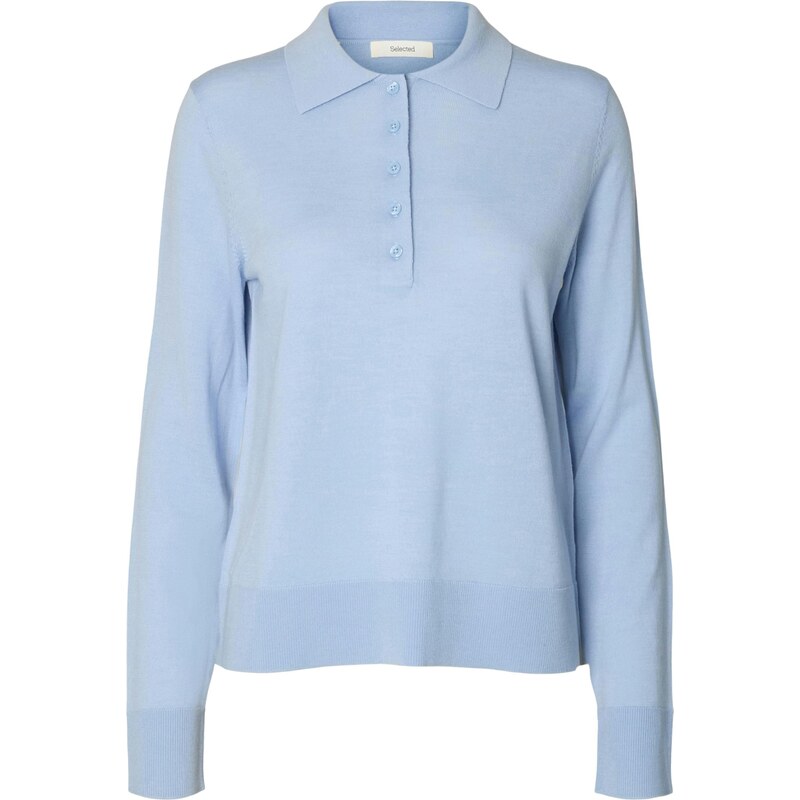 SELECTED Sveter SLFThea svetlomodrá 67267159