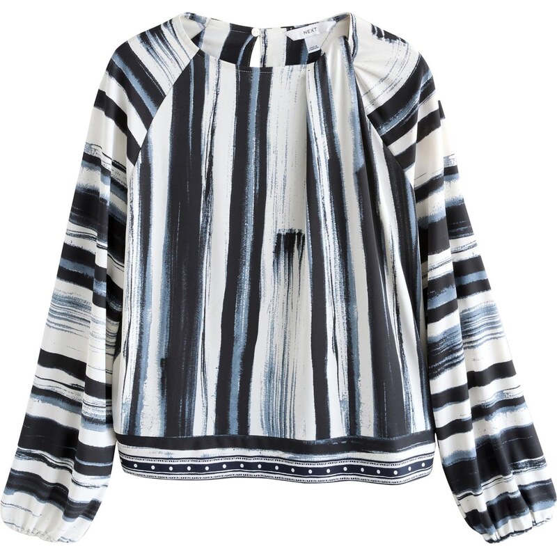 Next Blúzka tmavomodrá / opálová / šedobiela 67267177
