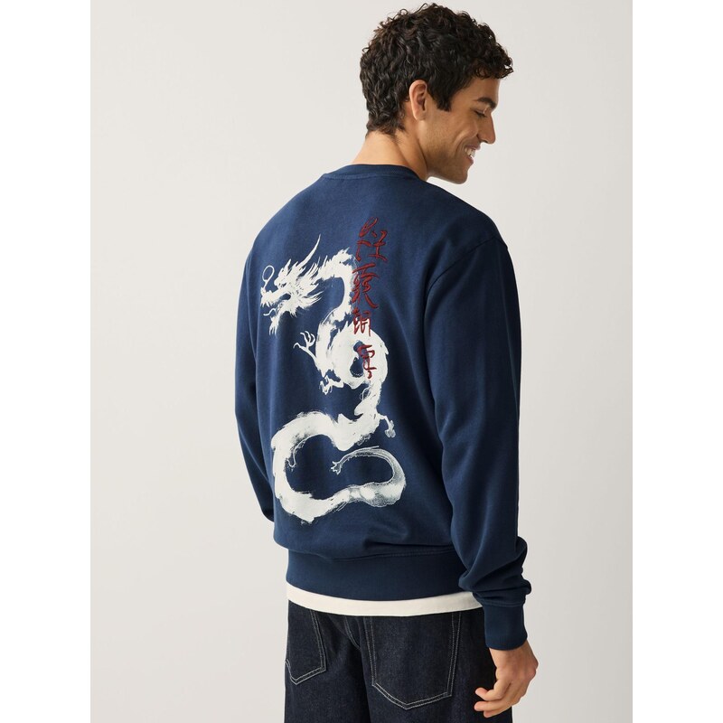 Next Mikina tmavomodrá / tmavočervená / biela 67267180