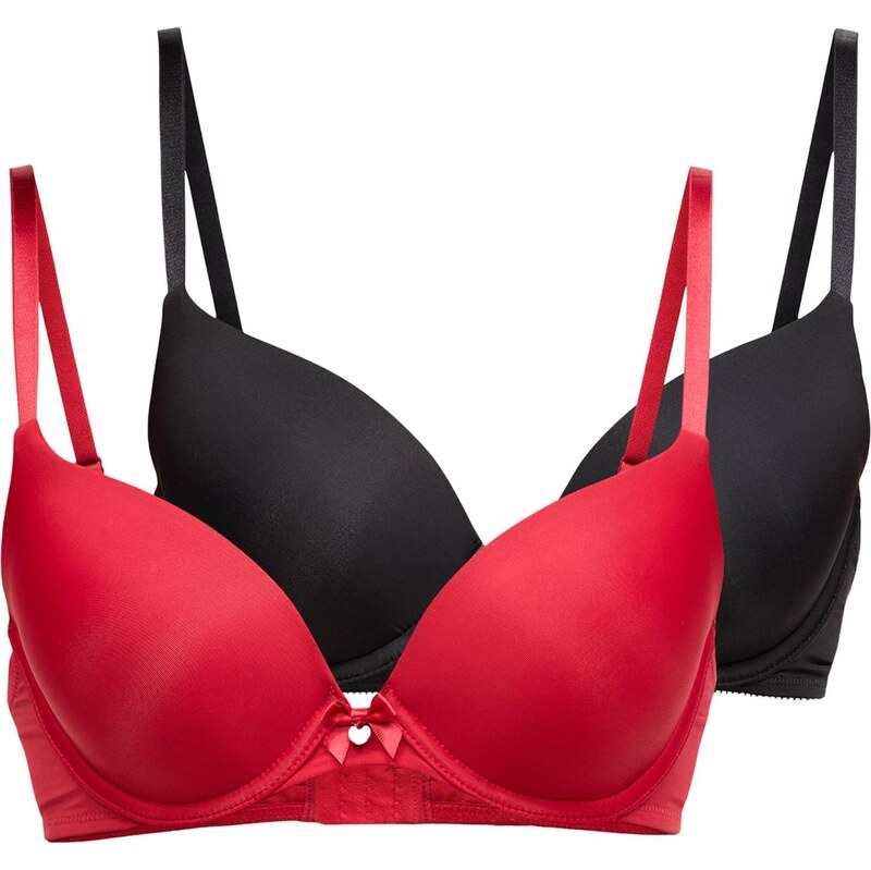 Hunkemöller Podprsenka P&M červená / čierna 67267203