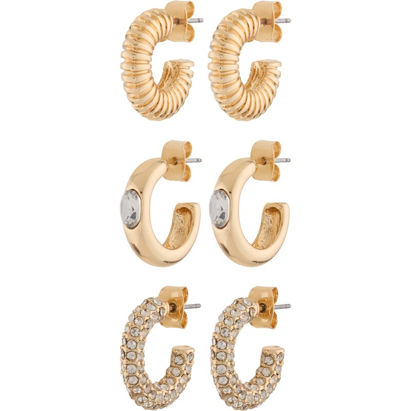 ABOUT YOU Náušnice zlatá / priehľadná 67267378