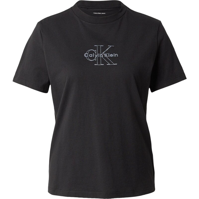 Calvin Klein Jeans Tričko čierna / strieborná 67267418