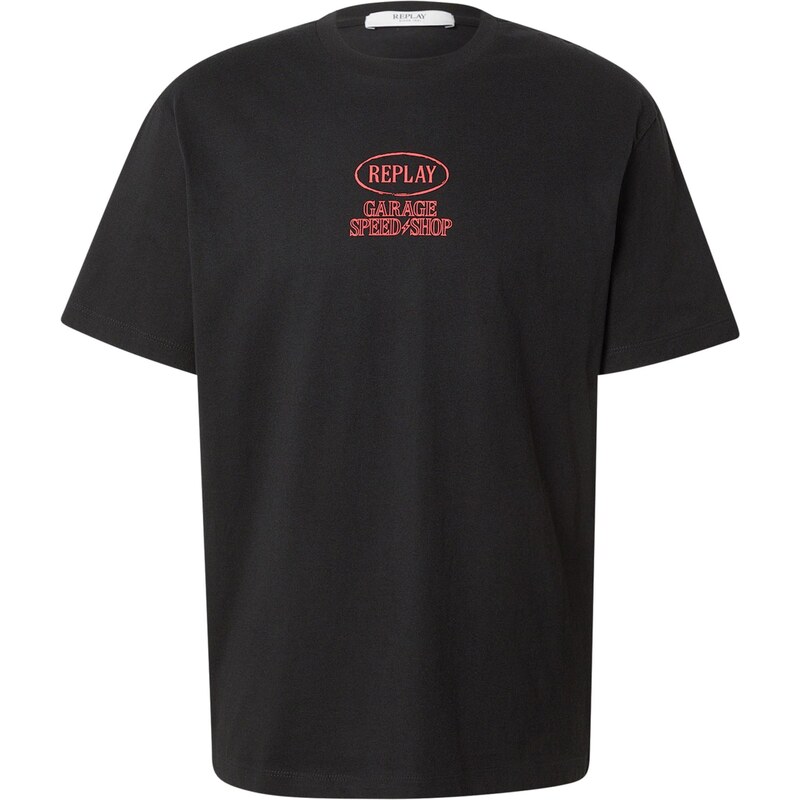 REPLAY Tričko červená / čierna 67267431