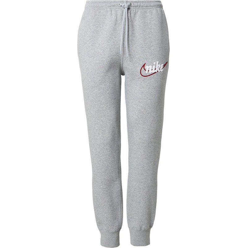 Nike Sportswear Nohavice CLUB sivá / červená / biela 67267423