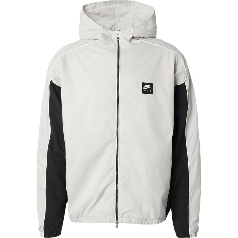 Nike Sportswear Prechodná bunda AIR svetlosivá / čierna 67267451