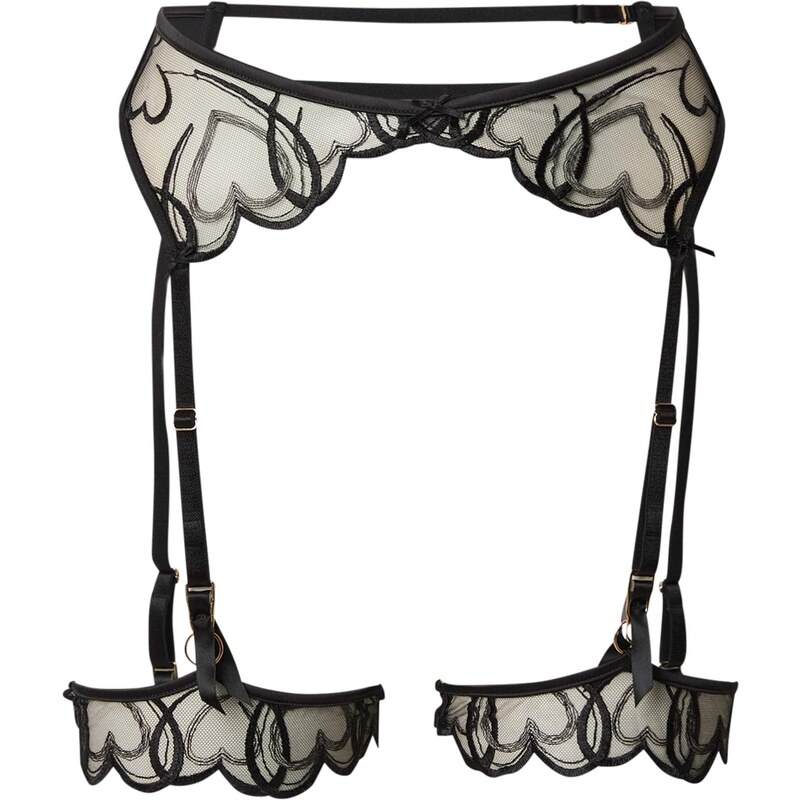 Hunkemöller Podväzky Olivia čierna 67267490