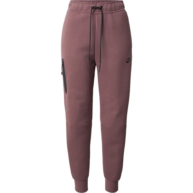 Nike Sportswear Nohavice TCH FLC hrdzavohnedá / čierna 67267491