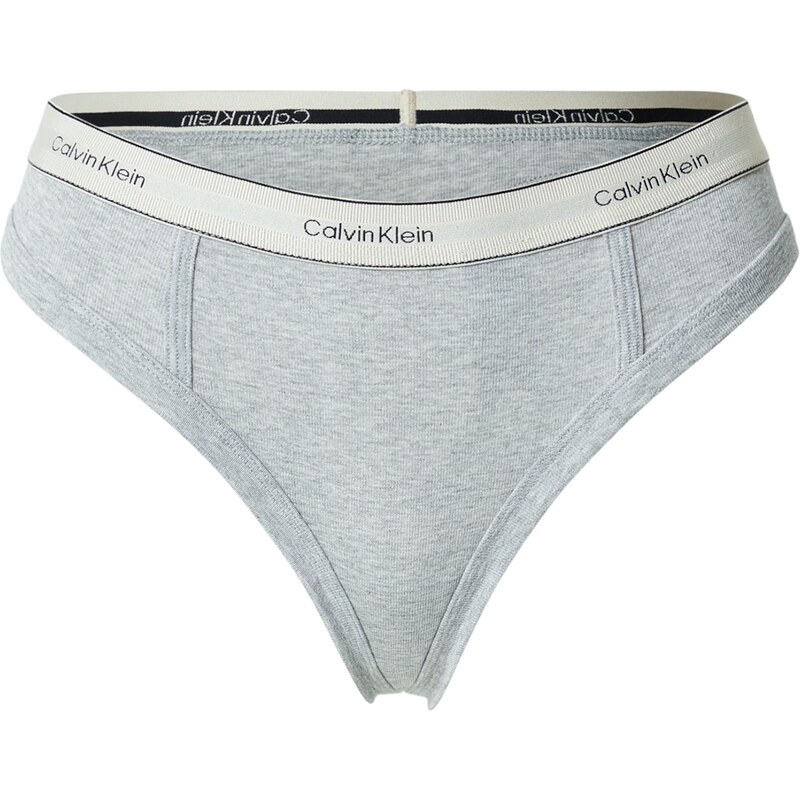 Calvin Klein Underwear Tangá sivá / čierna / biela 67267522