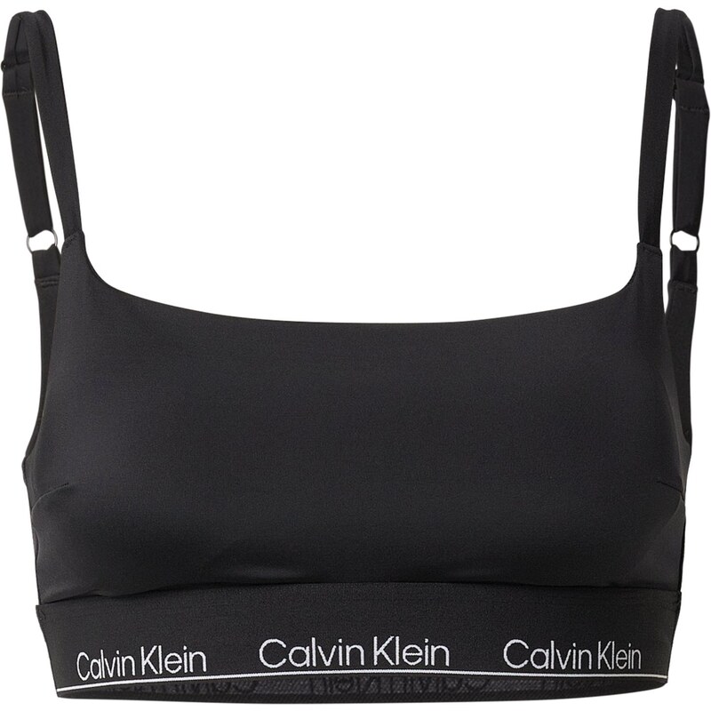 Calvin Klein Swimwear Bikinový top čierna / biela 67267519