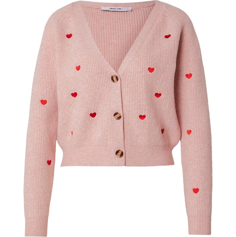 ABOUT YOU Kardigán Lana ružová / červená 67298904