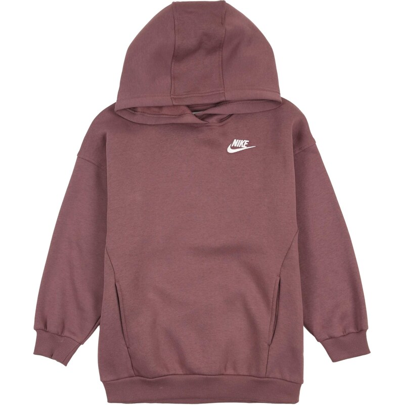 Nike Sportswear Mikina CLUB FLC hnedá / biela 67267598