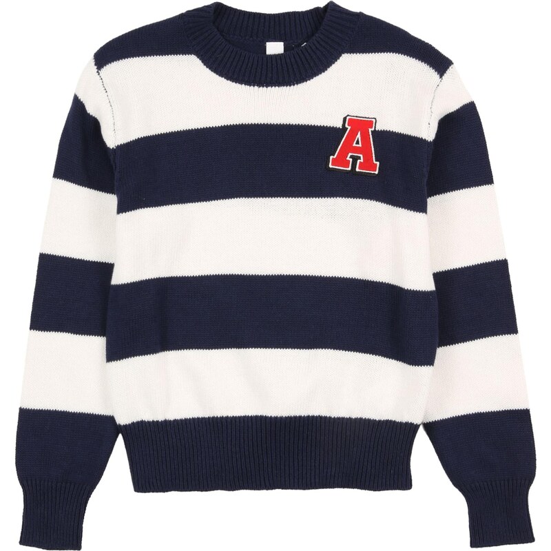 ABOUT YOU Sveter Robin námornícka modrá / červená / prírodná biela 67267619