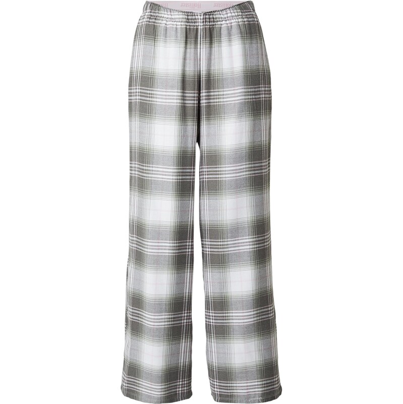 HOLLISTER Pyžamové nohavice svetlosivá / olivová / pastelovo zelená / 67267691