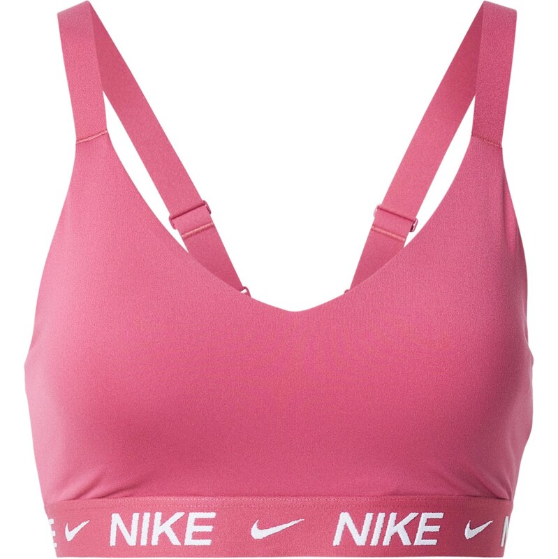 NIKE Športová podprsenka INDY farba lesného ovocia / biela 67267714
