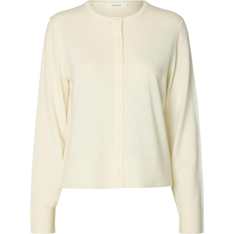 SELECTED Kardigán SLFThea krémová 67277117