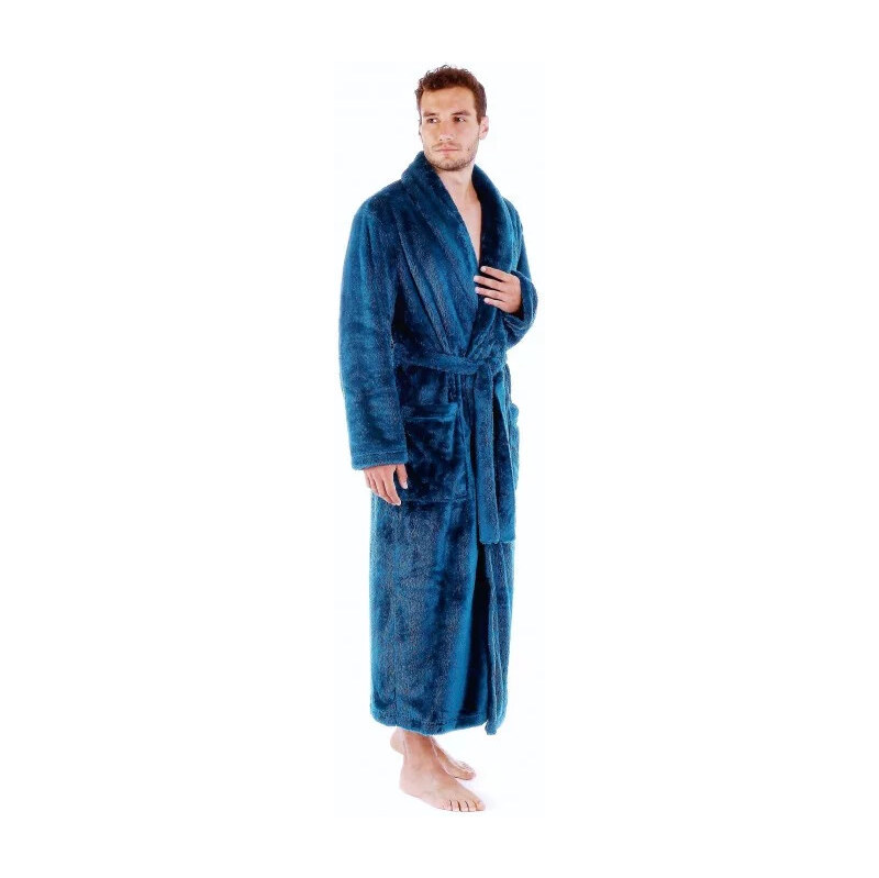 Pánsky župan JACK extra so šálovým golierom 2120 6430 Petrol - Vestis 67273208