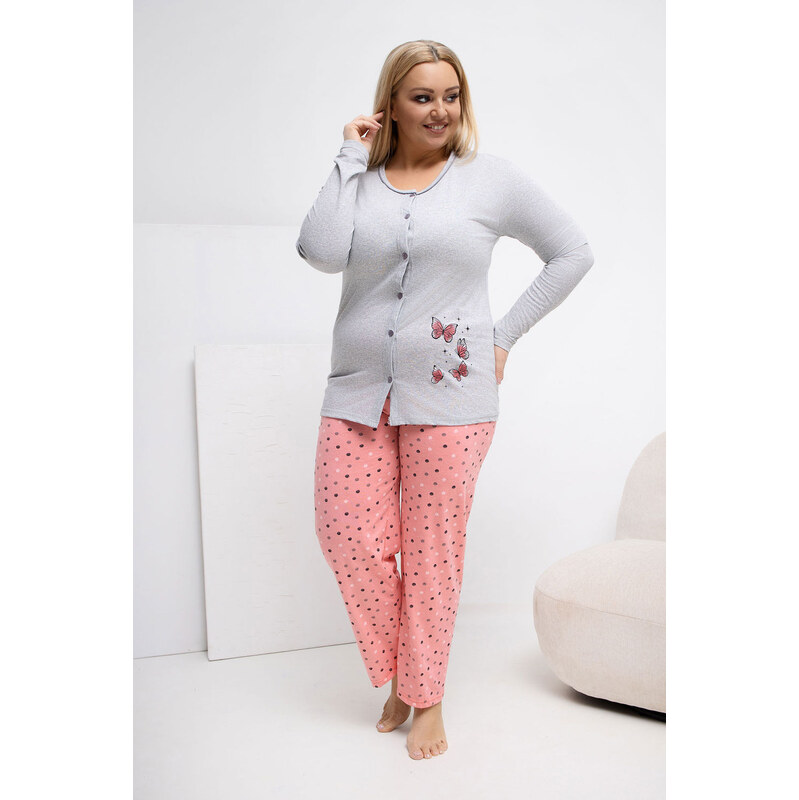 Pohodlné pyžamo pre plnoštíhly model 223305 Forever Pink 67273377