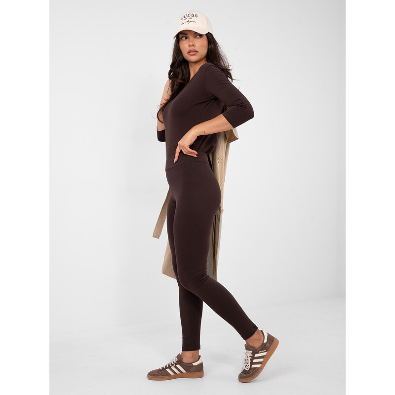 BASIC Feel Good Tmavohnedé legíny 67274164