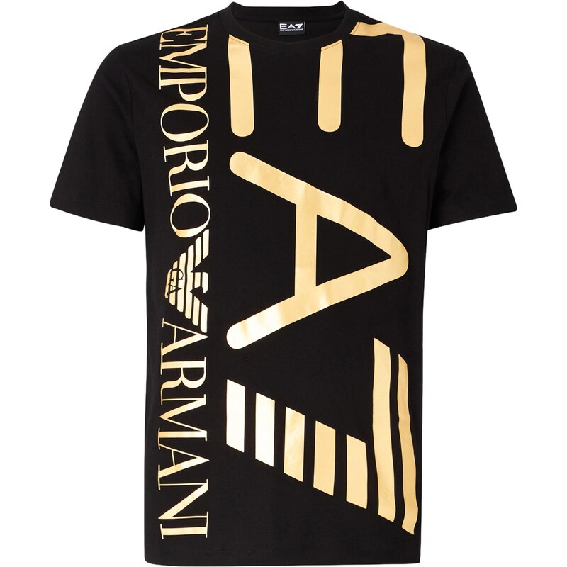 EA7 Emporio Armani Tričko zlatá / čierna 67277059