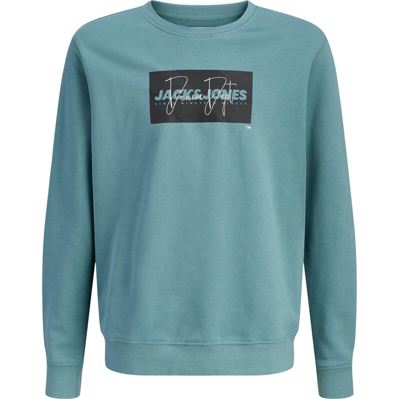 Jack & Jones Junior Mikina JJCOLE smaragdová / čierna / biela 67277077