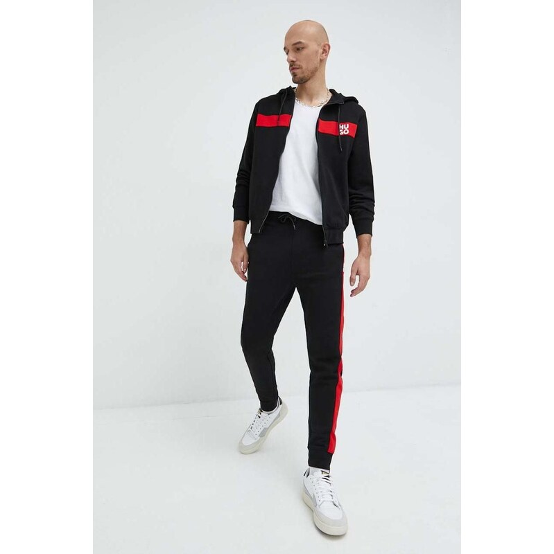 Bavlnená tepláková súprava HUGO TracksuDapieDoaky_IN 67277327