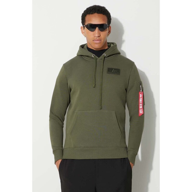 Mikina Alpha Industries Red Stripe Hoody 67277370