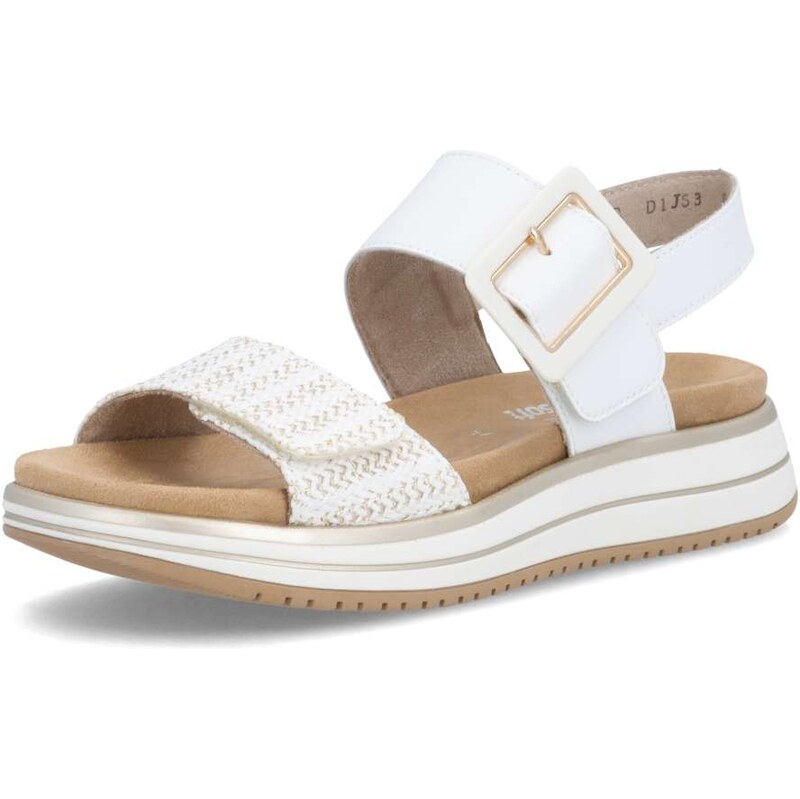 RIEKER Dámske sandále REMONTE D1J53-81 biela S6 67277262