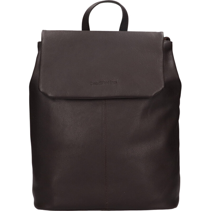 Sendi DESIGN Dámsky kožený batoh SendiDesign Betty - tmavo hnedá 67497226