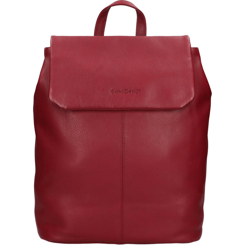 Sendi DESIGN Dámsky kožený batoh SendiDesign Betty - vínová 67497225