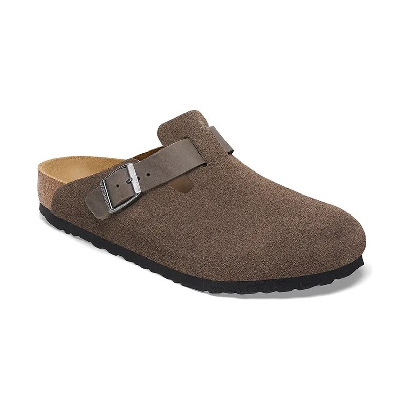 Semišové šľapky Birkenstock Boston 61802567