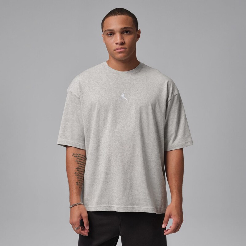 Jordan Flight Essentials Oversized Tee Heather Grey - Pánske - Tričko 67280772