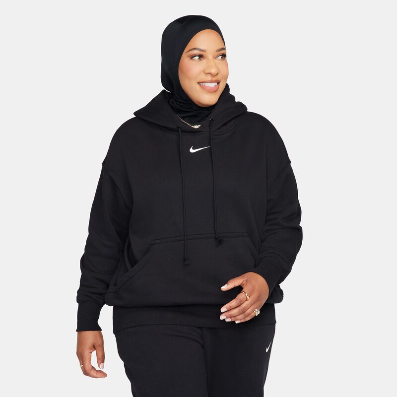 Nike Sportswear Phoenix Fleece Wmns Oversized Pullover Hoodie Black - 67280782