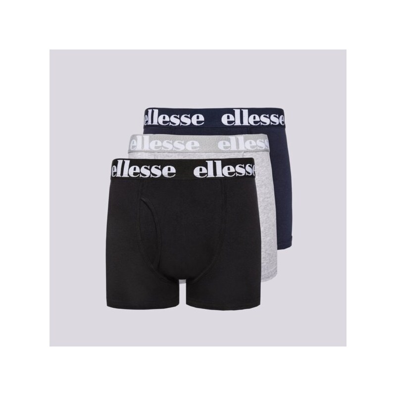 Ellesse Trenky Hali 3Pk Boxers Blk/grey/navy Muži Doplnky Boxerky 42729505