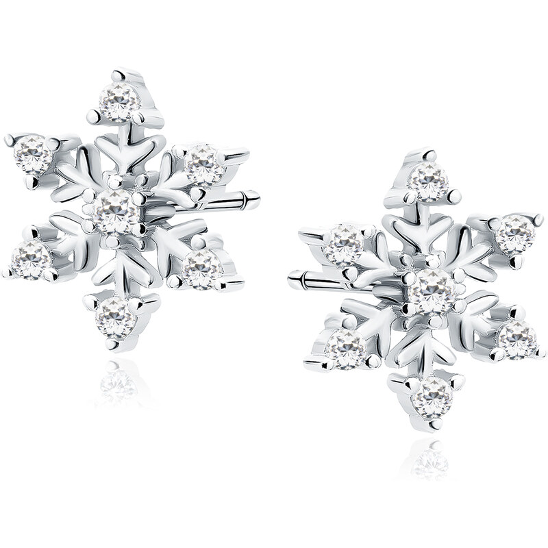 Olivie Strieborné náušnice SNEHOVÁ VLOČKA 5280 25806497