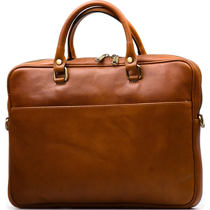 Blaire Kožená pracovná taška Matteo koňakovo hnedá 67282896