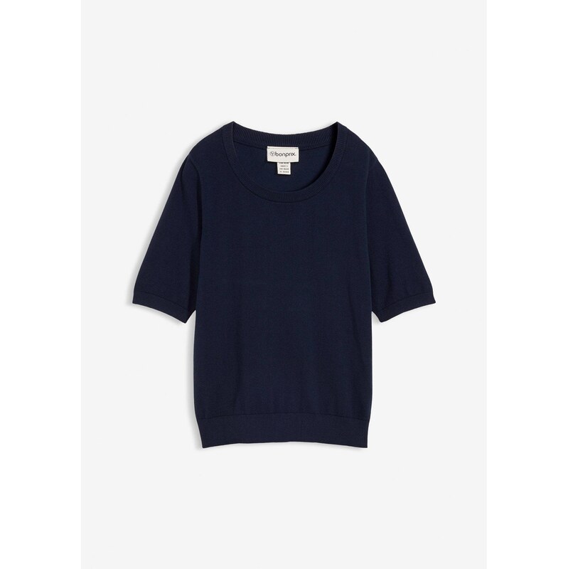 bonprix Jemne pletený pulóver, farba modrá 67283011