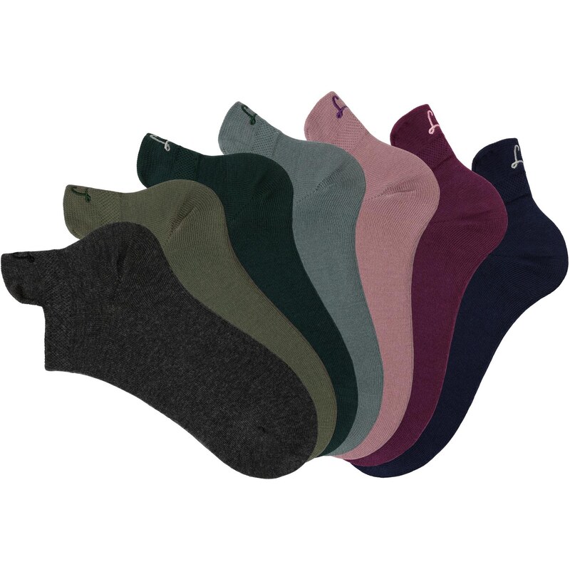 LASCANA Ponožky zelená / fialová / ružová 67284683