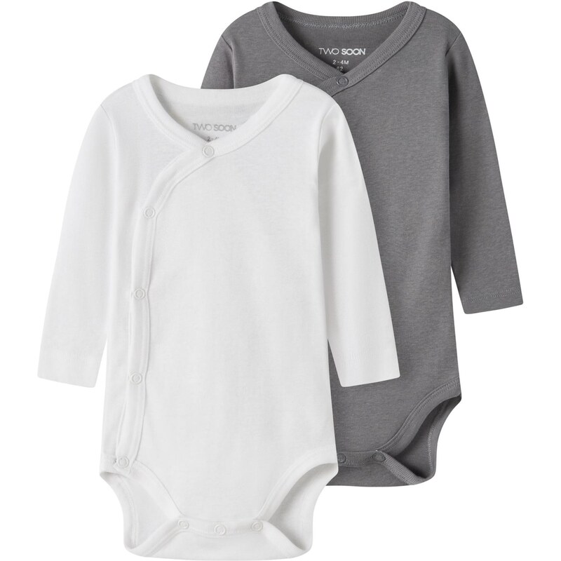 TWO SOON Body sivá / biela 67297882