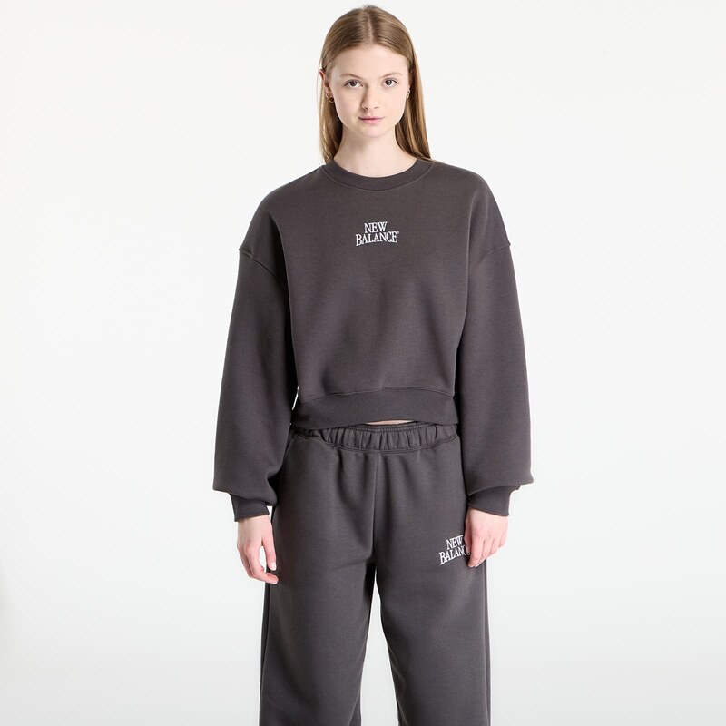 Mikina New Balance Linear Heritage Fleece Crew Faded Black M 67292315